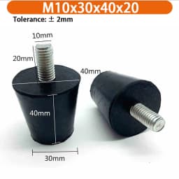 M6 M8 M10 Rubber Adjustable Feet Pad Feet Pad With Screw Table Chair Balck Leveling Foot Pad Furniture Leg Anti-shock Protection