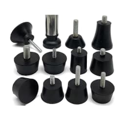 M6 M8 M10 Rubber Adjustable Feet Pad Feet Pad With Screw Table Chair Balck Leveling Foot Pad Furniture Leg Anti-shock Protection