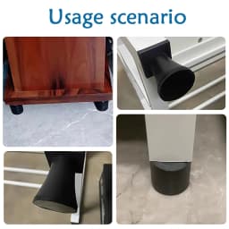 M6 M8 M10 Rubber Adjustable Feet Pad Feet Pad With Screw Table Chair Balck Leveling Foot Pad Furniture Leg Anti-shock Protection
