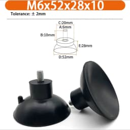 M6 M8 M10 Rubber Adjustable Feet Pad Feet Pad With Screw Table Chair Balck Leveling Foot Pad Furniture Leg Anti-shock Protection