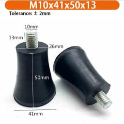 M6 M8 M10 Rubber Adjustable Feet Pad Feet Pad With Screw Table Chair Balck Leveling Foot Pad Furniture Leg Anti-shock Protection