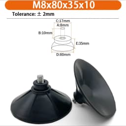 M6 M8 M10 Rubber Adjustable Feet Pad Feet Pad With Screw Table Chair Balck Leveling Foot Pad Furniture Leg Anti-shock Protection