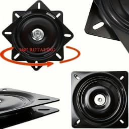 Heavy-Duty Chair Swivel Base 3"/4"/6", 360° Rotating, Smooth Mechanism - Perfect for Bar Stools & Furniture Accessories