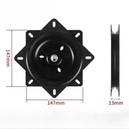 Heavy-Duty Chair Swivel Base 3"/4"/6", 360° Rotating, Smooth Mechanism - Perfect for Bar Stools & Furniture Accessories