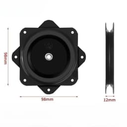 Heavy-Duty Chair Swivel Base 3"/4"/6", 360° Rotating, Smooth Mechanism - Perfect for Bar Stools & Furniture Accessories