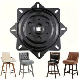 Heavy-Duty Chair Swivel Base 3"/4"/6", 360° Rotating, Smooth Mechanism - Perfect for Bar Stools & Furniture Accessories