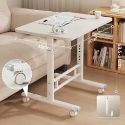 Adjustable Bedside Table Movable Lifting Bedside Desk Sofa Side Table Computer Desk Office Ergonomic Study Table Home Office