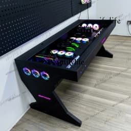 A68 Computer chassis integrated table, two hosts can be installed for two people, cool large chassis table,