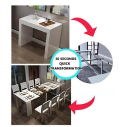 Invisible Dining Table Telescopic Guide Rail Multifunctional Aluminum Alloy Folding Bar Extension Slide Rail