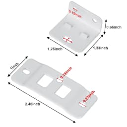 4 Pairs Metal Fixing Buckle Two in One Insert Furniture Laminate L Shaped 90 Degree Connector Bracket Hardware Easy Install Home