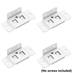 4 Pairs Metal Fixing Buckle Two in One Insert Furniture Laminate L Shaped 90 Degree Connector Bracket Hardware Easy Install Home