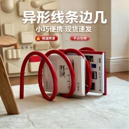 Shelf Small Storage Office Table with Books CD Discs Countertop Finishing Shelf Desktop Bookshelf