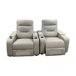 xx- Genuine Leather Sofa set With POWER RECLINING SEATS, Theater Electric Recliner Couch Nordic Seating Room Cinema Sofas^