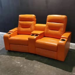 xx- Genuine Leather Sofa set With POWER RECLINING SEATS, Theater Electric Recliner Couch Nordic Seating Room Cinema Sofas^