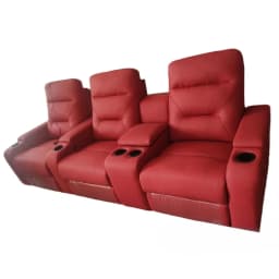 xx- Genuine Leather Sofa set With POWER RECLINING SEATS, Theater Electric Recliner Couch Nordic Seating Room Cinema Sofas^