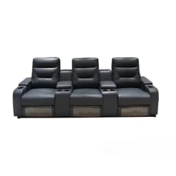 xx- Genuine Leather Sofa set With POWER RECLINING SEATS, Theater Electric Recliner Couch Nordic Seating Room Cinema Sofas^