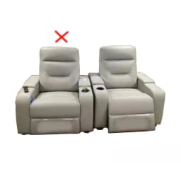 xx- Genuine Leather Sofa set With POWER RECLINING SEATS, Theater Electric Recliner Couch Nordic Seating Room Cinema Sofas^