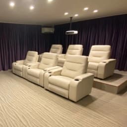 xx- Genuine Leather Sofa set With POWER RECLINING SEATS, Theater Electric Recliner Couch Nordic Seating Room Cinema Sofas^