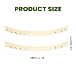2pcs Hammock Swing Spreader Bar Wooden Detachable Portable Support Hammock Replacement Parts for Camping Backyard Patio