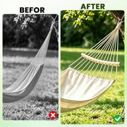 2pcs Hammock Swing Spreader Bar Wooden Detachable Portable Support Hammock Replacement Parts for Camping Backyard Patio