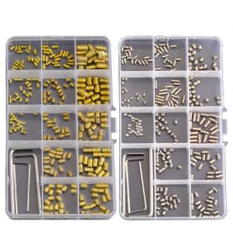 M3 M4 M5 M6 M8 304 316 Stainless Steel Hex Socket Drive Cone Dog Flat Cup Point Set Screw Assortment Kit Allen Head Grub Bolt