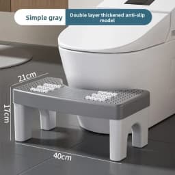 From China Thickened Toilet Stool Home Use Bathroom Chair Children Pregnant Women Footrest Plastic Material
