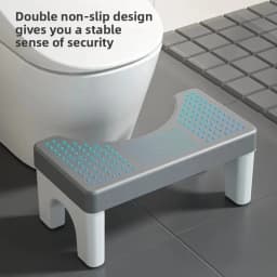From China Thickened Toilet Stool Home Use Bathroom Chair Children Pregnant Women Footrest Plastic Material