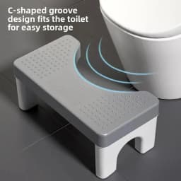 From China Thickened Toilet Stool Home Use Bathroom Chair Children Pregnant Women Footrest Plastic Material