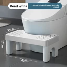From China Thickened Toilet Stool Home Use Bathroom Chair Children Pregnant Women Footrest Plastic Material