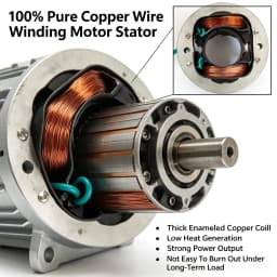 Pure Copper Motor Draft Inducer Smoke Sucker Fan Rural Pit Boiler Chimney Exhaust Anti Backdraft Combustion Ventilator