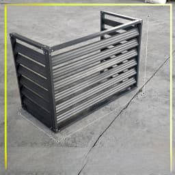 Aluminum Alloy Air Conditioner Outdoor Unit Protective Cover Weatherproof Ventilated Welded Fence Exterior Wall Renovationone