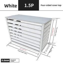 Aluminum Alloy Air Conditioner Outdoor Unit Protective Cover Weatherproof Ventilated Welded Fence Exterior Wall Renovationone