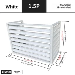 Aluminum Alloy Air Conditioner Outdoor Unit Protective Cover Weatherproof Ventilated Welded Fence Exterior Wall Renovationone