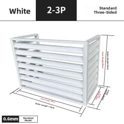 Aluminum Alloy Air Conditioner Outdoor Unit Protective Cover Weatherproof Ventilated Welded Fence Exterior Wall Renovationone