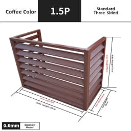 Aluminum Alloy Air Conditioner Outdoor Unit Protective Cover Weatherproof Ventilated Welded Fence Exterior Wall Renovationone