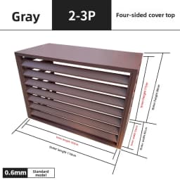 Aluminum Alloy Air Conditioner Outdoor Unit Protective Cover Weatherproof Ventilated Welded Fence Exterior Wall Renovationone