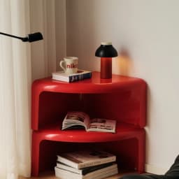 Splicable Round Plastic Coffee Table Macaron Pastel Color Detachable Low Tea Table Minimalist Living Room Center Table
