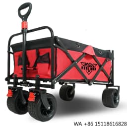 Vagon Plegable Foldable Beach Picnic Heavy Duty Collapsible Folding Wagon Garden Cart Trolley Camping Cart