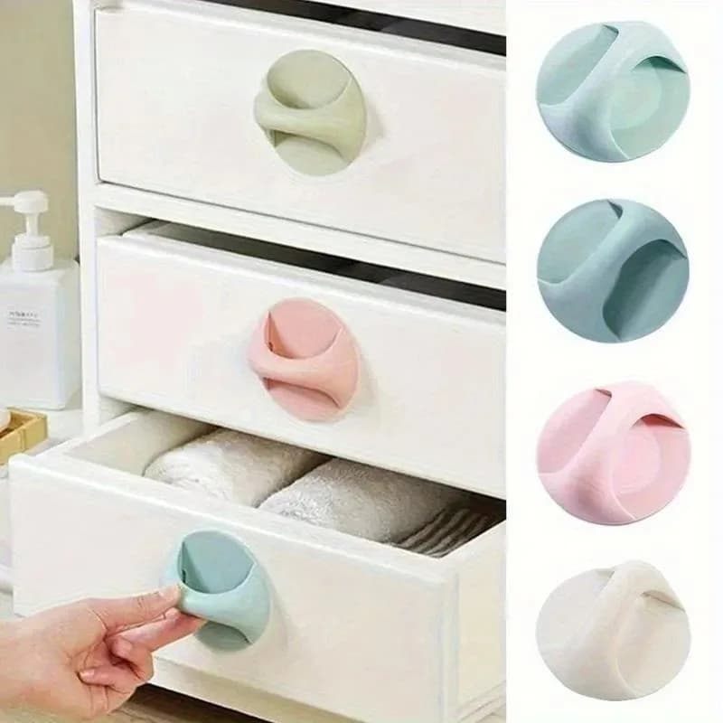 10Pcs Nordic Furniture Glass Window Sliding Door Strong Seamless Self Adhesive Auxiliary Handle Household Cabinet Suction Cup