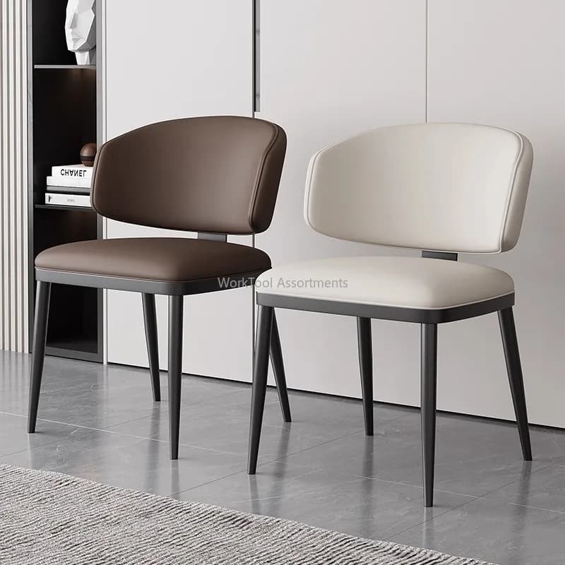 2026 New Italian Minimalist Light Luxury Dining Chair Padded Backrest Upholstered Side Chair For Home Dining Cafe