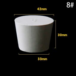 1-5Pcs White Tapered Solid Rubber Stopper Bung Plug 8-145mm Multi Sizes Lab Test Tube Bottle Water Pipe Hole Sealing Plug