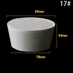 1-5Pcs White Tapered Solid Rubber Stopper Bung Plug 8-145mm Multi Sizes Lab Test Tube Bottle Water Pipe Hole Sealing Plug