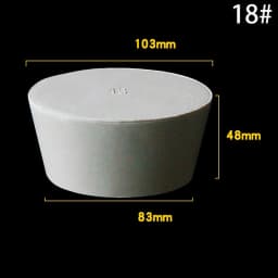 1-5Pcs White Tapered Solid Rubber Stopper Bung Plug 8-145mm Multi Sizes Lab Test Tube Bottle Water Pipe Hole Sealing Plug
