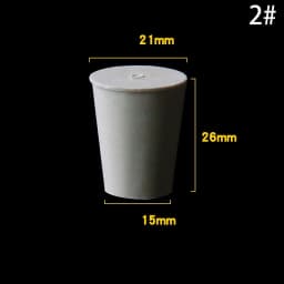 1-5Pcs White Tapered Solid Rubber Stopper Bung Plug 8-145mm Multi Sizes Lab Test Tube Bottle Water Pipe Hole Sealing Plug