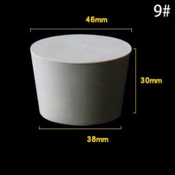 1-5Pcs White Tapered Solid Rubber Stopper Bung Plug 8-145mm Multi Sizes Lab Test Tube Bottle Water Pipe Hole Sealing Plug