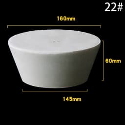 1-5Pcs White Tapered Solid Rubber Stopper Bung Plug 8-145mm Multi Sizes Lab Test Tube Bottle Water Pipe Hole Sealing Plug
