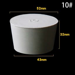 1-5Pcs White Tapered Solid Rubber Stopper Bung Plug 8-145mm Multi Sizes Lab Test Tube Bottle Water Pipe Hole Sealing Plug