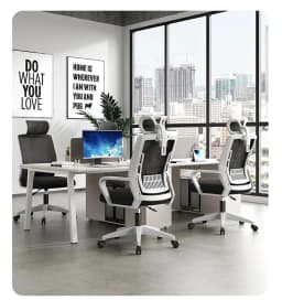 Home Office Ergonomic SeatBackrest: Liftable, Swivel, Waist Rest, Headrest, Gaming Chair