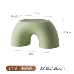Modern Rainbow Plastic Stool Anti-Slip Comfort Home Small Seat Bathroom Foot Rest Shoe Change Living Room Furniture Ottomans