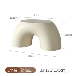 Modern Rainbow Plastic Stool Anti-Slip Comfort Home Small Seat Bathroom Foot Rest Shoe Change Living Room Furniture Ottomans